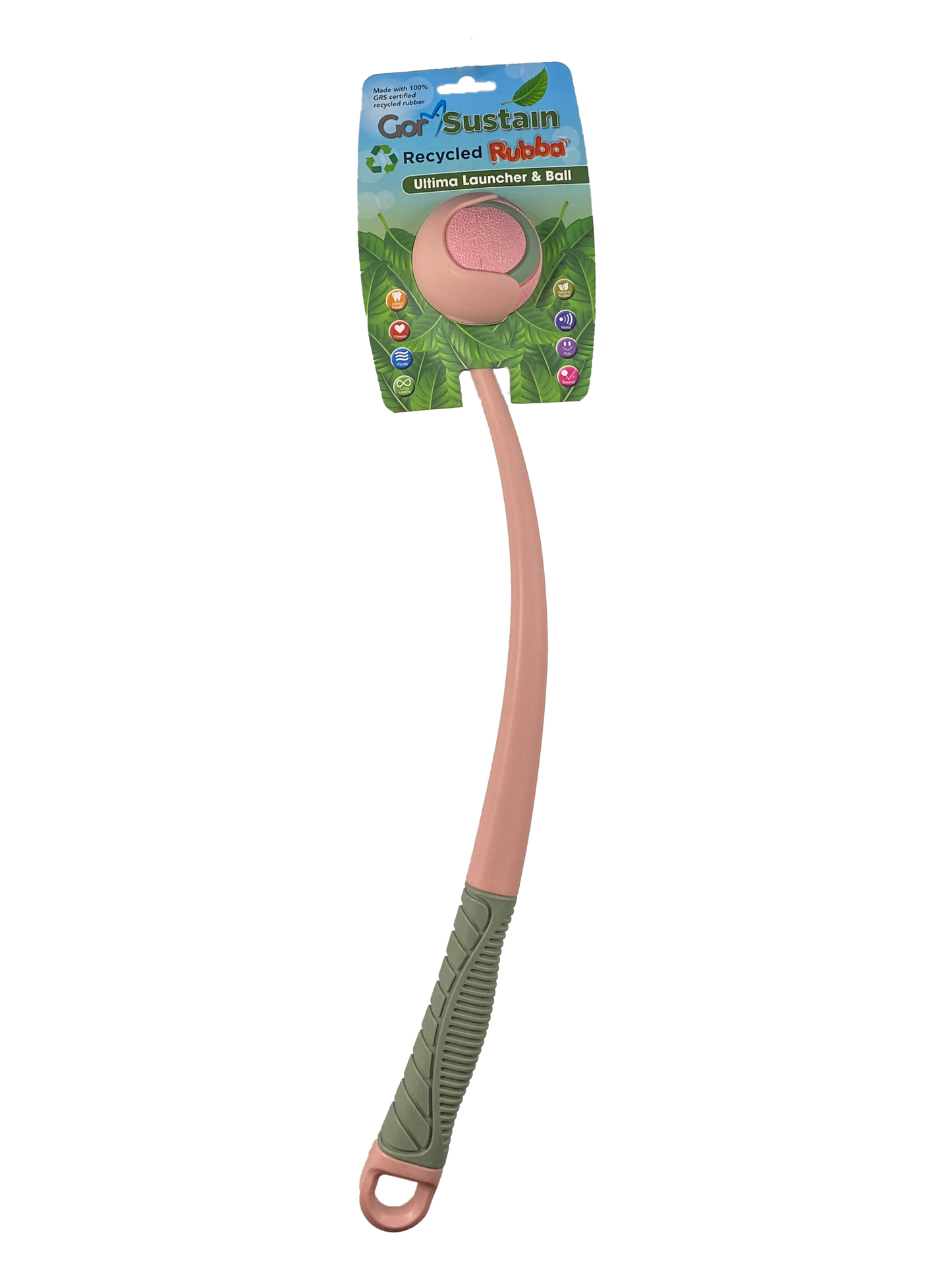 Gor Sustain Rubba Ultima Launcher & Ball Medium (6.5cm) Pink