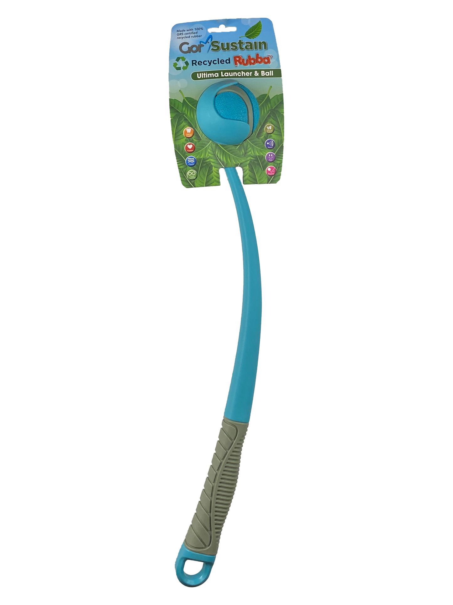 Gor Sustain Rubba Ultima Launcher & Ball Medium (6.5cm) Blue