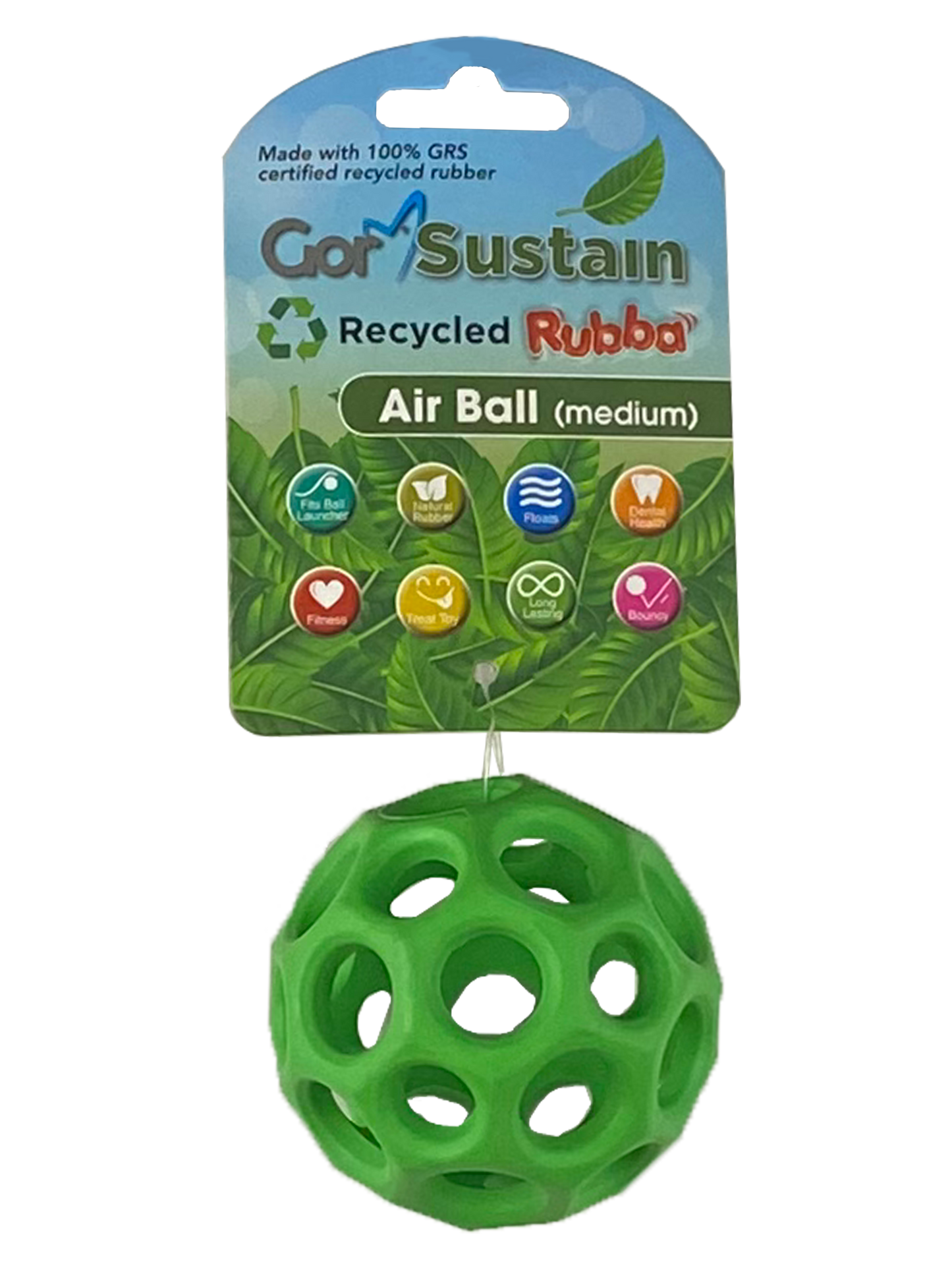 Gor Sustain Rubba Air Ball Medium (6.5cm) Green