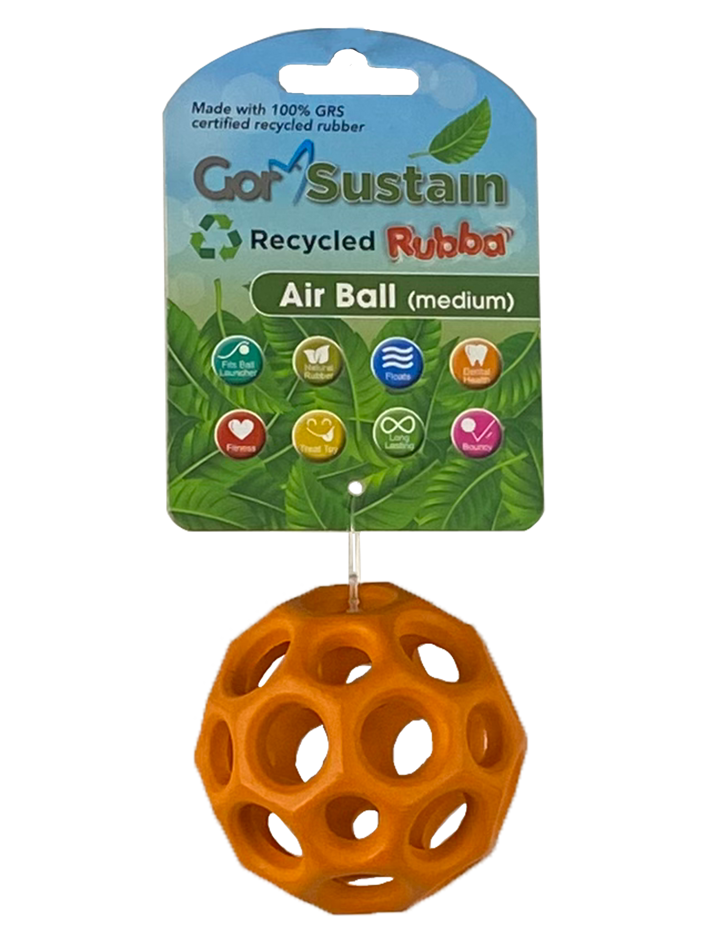 Gor Sustain Rubba Air Ball Medium (6.5cm) Orange