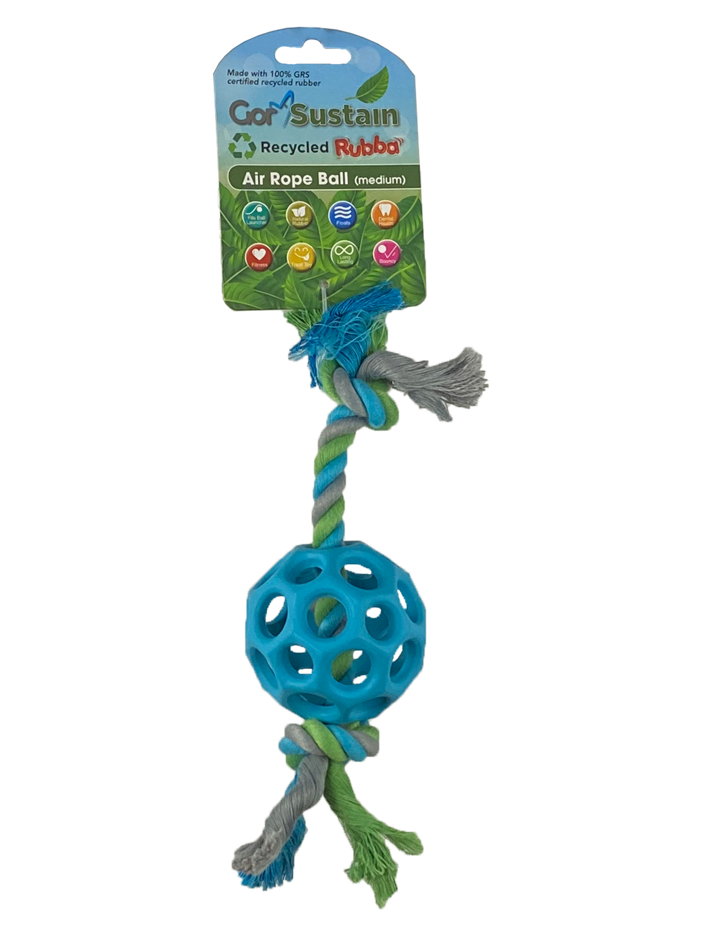 Gor Sustain Rubba Air Rope Ball Medium (6.5cm) Blue