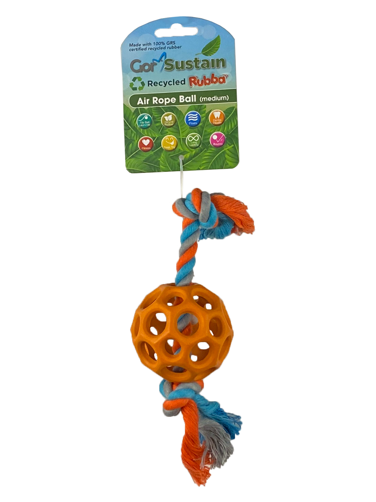 Gor Sustain Rubba Air Rope Ball Medium (6.5cm) Orange