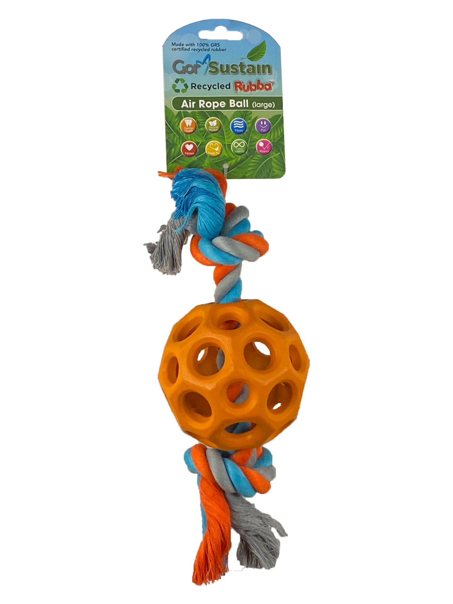 Gor Sustain Rubba Air Rope Ball Large (10.5cm) Orange
