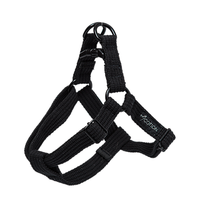 Gor Cotton Harness Large Black 2.5cm