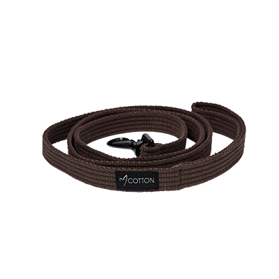 Gor Cotton Leash Medium Brown 2cm x 140cm