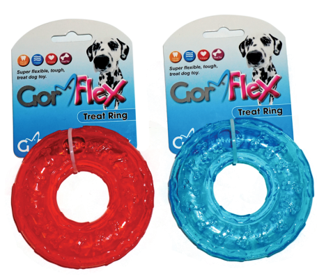 Gor Flex Treat Ring (10cm) Blue/Red