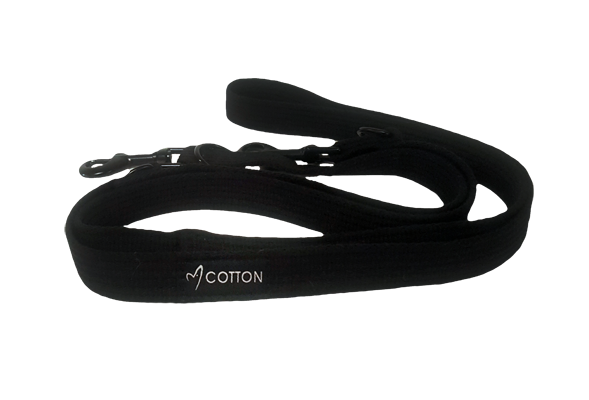 Gor Cotton Training Leash Large Black 2.5cm