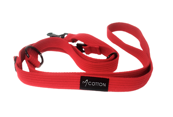 Gor Cotton Training Leash Medium Red 2cm