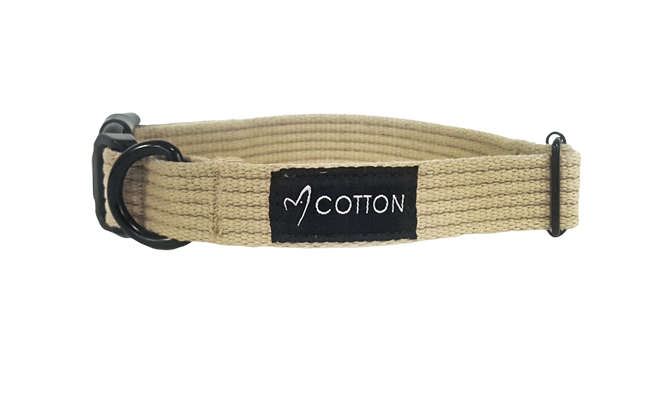 Gor Cotton Collar Large Beige 2.5cm