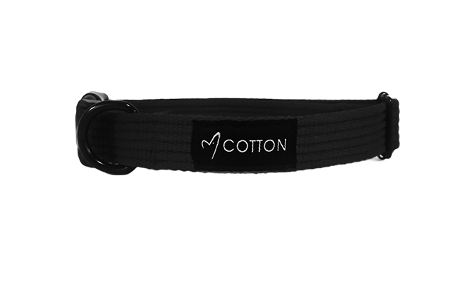 Gor Cotton Collar Medium Black 2cm
