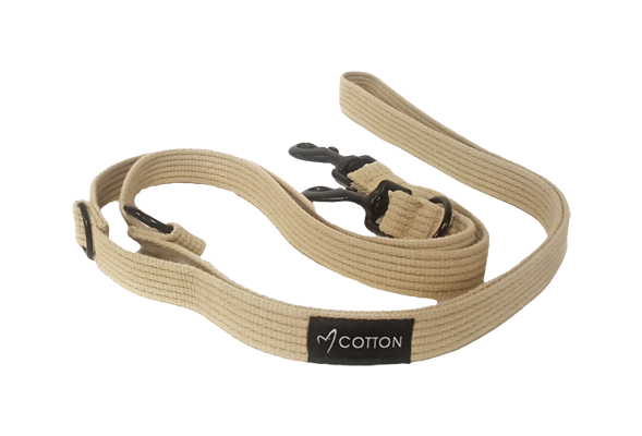 Gor Cotton Training Leash Large Beige 2.5cm