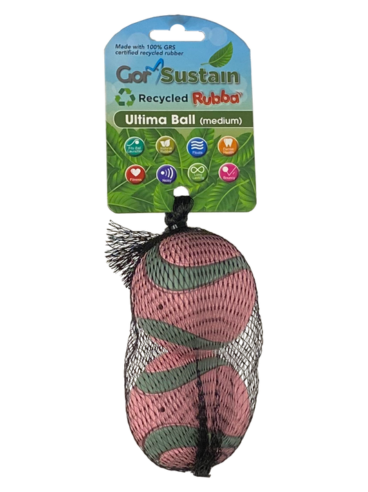 Gor Sustain Rubba Ultima Ball (2 PACK) Medium (6.5cm) Pink