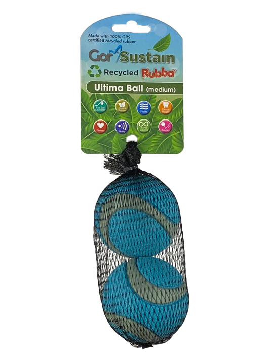 Gor Sustain Rubba Ultima Ball (2 PACK) Medium (6.5cm) Neon