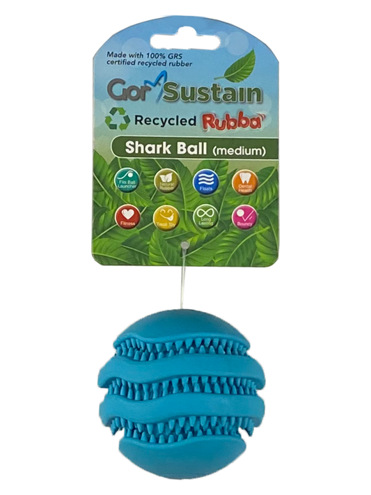 Gor Sustain Rubba Shark Ball Medium (6.5cm) Blue