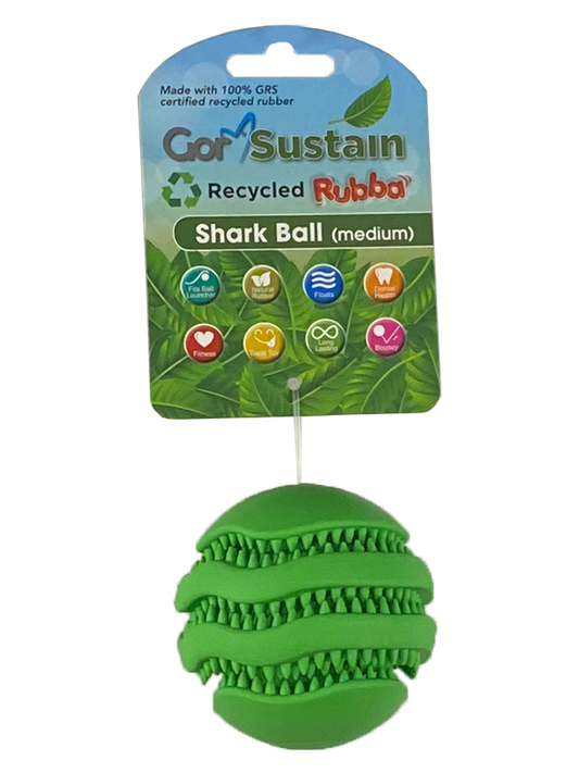 Gor Sustain Rubba Shark Ball Medium (6.5cm) Green