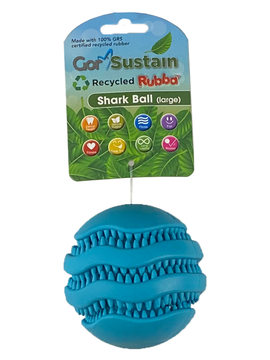 Gor Sustain Rubba Shark Ball Large (10.5cm) Blue