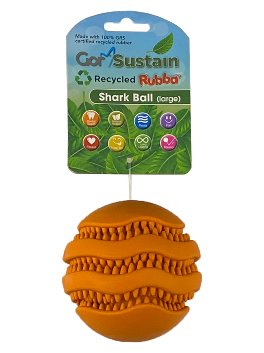Gor Sustain Rubba Shark Ball Large (10.5cm) Orange